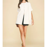 Open Front Button Down Sweater