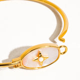 Aileen Gold Vintage Star Shell Bangle