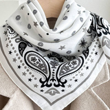 Marlowe Multi-Pattern Border Scarf - 5