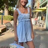 Bluebell Bliss Ruffle Romper