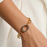 Henriette Two Tone Bold Chain Bracelet