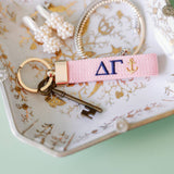Delta Gamma Embroidered Keychain, Sorority