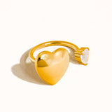 Dream Heart Cz Ring