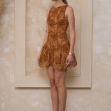 Sienna Bloom Embroidered Mini Dress