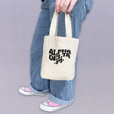 Sorority Mini Canvas Tote Gift Bag with Sorority Name