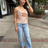 Ellen Cowl Neck Top Multi