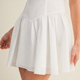 Ivory Picnic Sweetheart Mini Dress