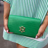 Bryn Clutch/Crossbody Kelly Green EC