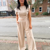Cindy Elastic Waist Knit Pant