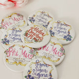 Sorority Crest Buttons
