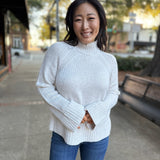 Emerge Funnel Neck Sweater - Turtle Dove