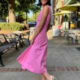 Briony Pink Drop-Waist Dress