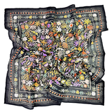 Handker Rainbow Meadow Floral Cotton Bandana Scarf