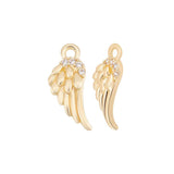 Golden Angel Wing Charm