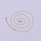 18" Dainty Cable Chain Necklace