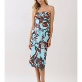 Sienna Oasis Strapless Fringe Belt Midi Dress