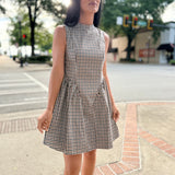 Gingham Short Dress