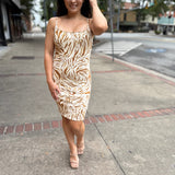 City Boheme Stretch Zebra Mini Dress