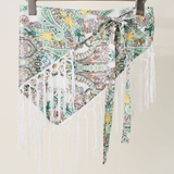 Elephant Print Fringe Scarf - 8