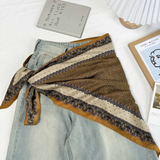 Sienna Paisley Border Triangle Scarf