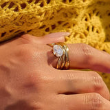 Gloire Abstract Cz Ring