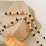 Dakota 18K Gold Beaded Boho Necklace
