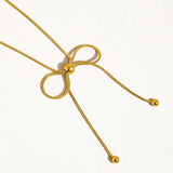 Wildrose Bow Chain Necklace
