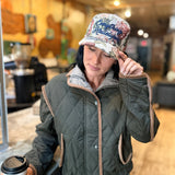 Everything Hallelujah Embroidered Floral Tapestry Trucker Hat