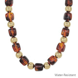 Amber Luxe Beaded Necklace