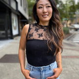 Solid Nice Try Muscle Tank - Black