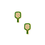 Screwback Stud Earrings - Pickleball