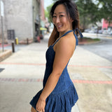 Ramie Denim Dress