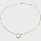 Everyday Clover Necklace - White