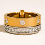 Greyson Luxe Two-Tone Crystal Ring
