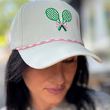Pink Sports Tennis Club Canvas 5 Panels Hat