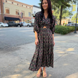 Indigo Garden Maxi Dress