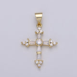 Cubic Cross CZ Pendant