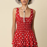 Cherry Picnic Polka Dot Romper