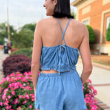 Denim Daydream Halter Top