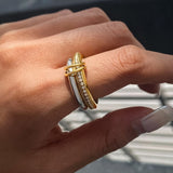 Bayard 18K CZ Stacking Band Ring