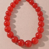Round Resin Beaded Necklace