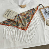 Briar Multicolor Paisley Fringe Triangle Bandana