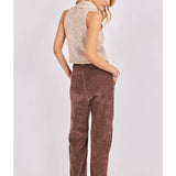 Oatmeal Saylor Turtleneck Slv/Less Sweater