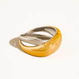 Sloane 18K Gold Two-Tone Dome Band Ring