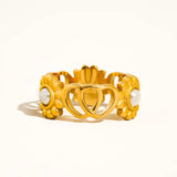Séverine Flower Pearl Ring