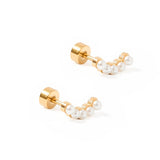 Screwback Stud Earrings - Abigail Pearl