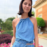 Denim Daydream Halter Top