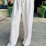Pearl W/ Black Heavyweight Garment Dye Pant