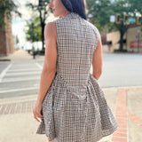 Gingham Short Dress
