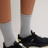 Last Lap Tube Socks - Steel/White